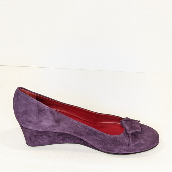 Vintage Rue du jour suede wedges - Picture 4 of 15
